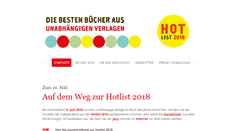 Desktop Screenshot of hotlist-online.com
